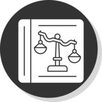 Law Book Vector Icon Design