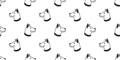 Dog Seamless Pattern vector bulldog hound wallpaper tile background isolated