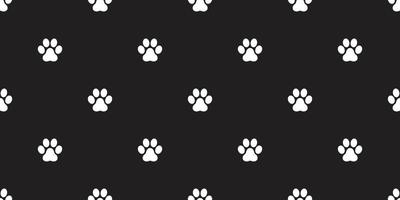 dog paw seamless vector footprint pattern cat paw isolated wallpaper background