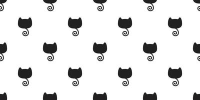 cat seamless pattern vector kitten tail isolated wallpaper background