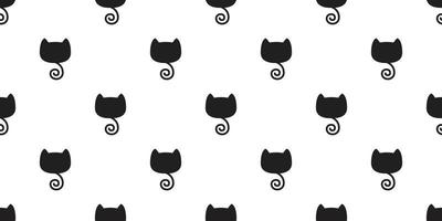 cat seamless pattern vector kitten tail isolated wallpaper background