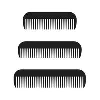 Comb hair barber vector icon logo illustration