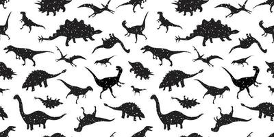 dinosaur Seamless Pattern dino vector isolated wallpaper background