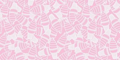 ice cream Seamless Pattern Twisted cone vector isolated background wallpaper pink