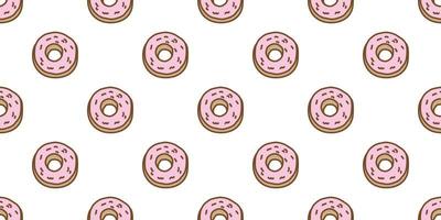 Donuts Seamless Pattern vector cake isolated wallpaper doodle background