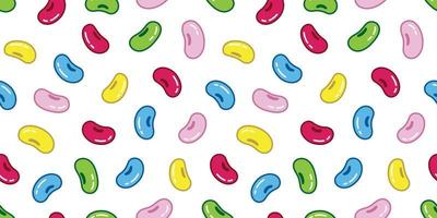 Bean jelly bean Seamless vector Pattern wallpaper candy gummy isolated cartoon background