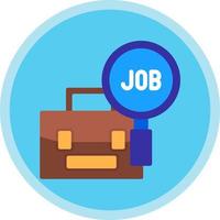 Job Search Vector Icon Design