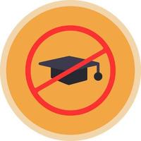 No Education Vector Icon Design