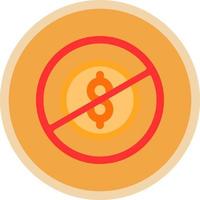 No Money Vector Icon Design