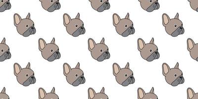 dog seamless french bulldog vector pattern isolated wallpaper background brown