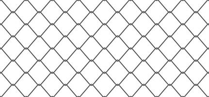 Wire Mesh Seamless Pattern vector Chain link Fence isolated wallpaper background