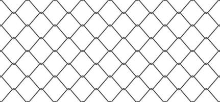 Wire Mesh Seamless Pattern vector Chain link Fence isolated wallpaper background