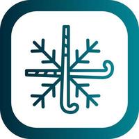 Snowflake Vector Icon Design