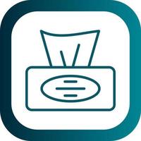 Tissue Box Vector Icon Design