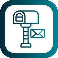 Postbox Vector Icon Design