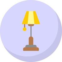 Floor Lamp Vector Icon Design