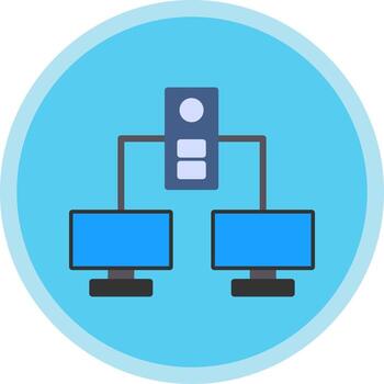 diseño de icono de vector de redes informáticas