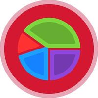 Pie Graph Vector Icon Design