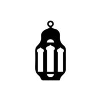 Islamic Lanterns Illustration Design, Islamic Silhouette Decoration Template Vector. Ornament Islamic Ramadan Lantern Symbol. Flat arabic icon black and white, outline vector