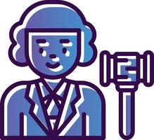 Judge Vector Icon Design