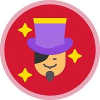 Magician Man Vector Icon Design