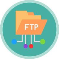 diseño de icono de vector ftp