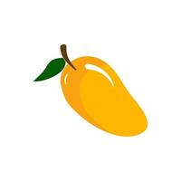 Mango fruit vector icon. Mango in flat style. Vector illustration of tropical fruit