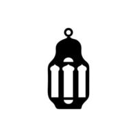 Islamic Lanterns Illustration Design, Islamic Silhouette Decoration Template Vector. Ornament Islamic Ramadan Lantern Symbol. Flat arabic icon black and white, outline vector