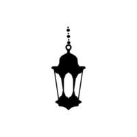 Islamic Lanterns Illustration Design, Islamic Silhouette Decoration Template Vector. Ornament Islamic Ramadan Lantern Symbol. Flat arabic icon black and white, outline vector