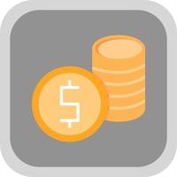 Coin Stack Vector Icon Design