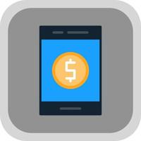 Online Money Vector Icon Design