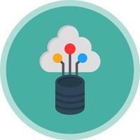 diseño de icono de vector de datos de nube