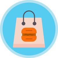 Lunch Bag Vector Icon Design