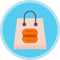 Lunch Bag Vector Icon Design