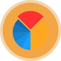 Pie Chart Vector Icon Design