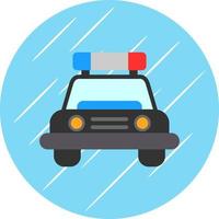 Police Car Vector Icon Design