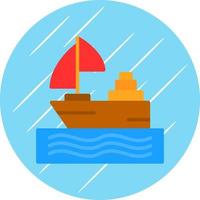 diseño de icono de vector de barco