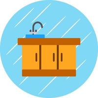 diseño de icono de vector de fregadero de cocina