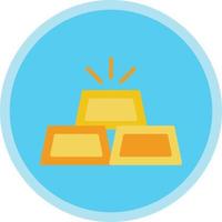 Gold Ingots Vector Icon Design