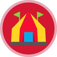 Circus Tent Vector Icon Design