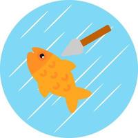 diseño de icono de vector de pesca submarina