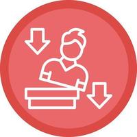 Falling Vector Icon Design
