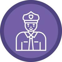 Policeman Vector Icon Design