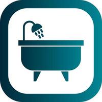 Bathtub Vector Icon Design