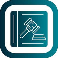 Law Book Vector Icon Design