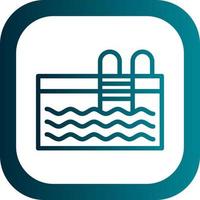 Swimming Pool Vector Icon Design