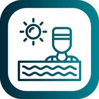 Swimming Vector Icon Design