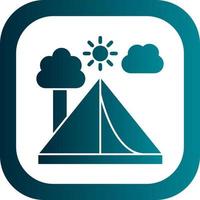Tent Vector Icon Design