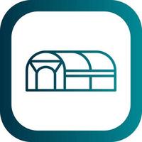 Green House Vector Icon Design