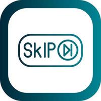 Skip Ad Vector Icon Design